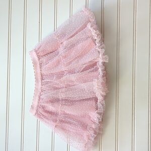 Mayoral pink polka dot tutu skirt